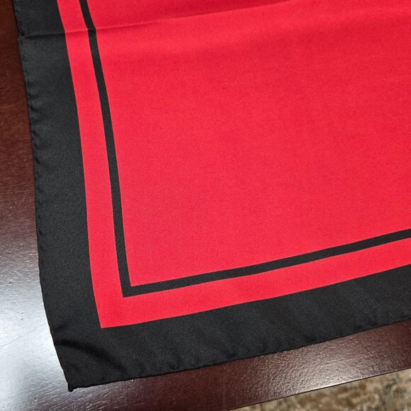 Moschino Couture Logo-Print Silk Scarf - Red - Picture 4 of 6